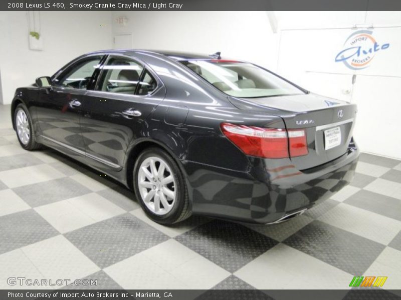 Smokey Granite Gray Mica / Light Gray 2008 Lexus LS 460
