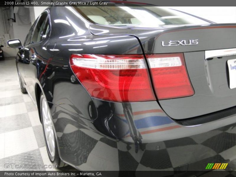 Smokey Granite Gray Mica / Light Gray 2008 Lexus LS 460