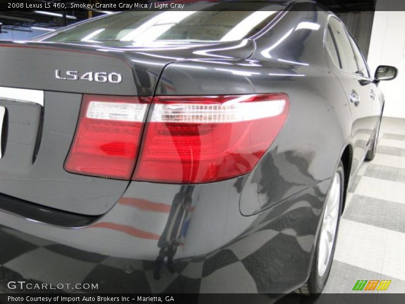 Smokey Granite Gray Mica / Light Gray 2008 Lexus LS 460