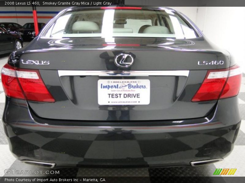 Smokey Granite Gray Mica / Light Gray 2008 Lexus LS 460