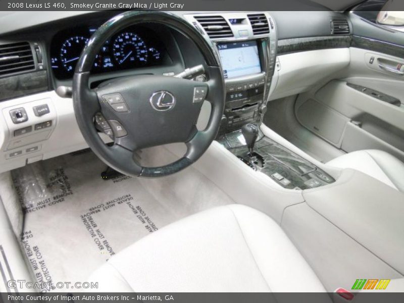 Smokey Granite Gray Mica / Light Gray 2008 Lexus LS 460