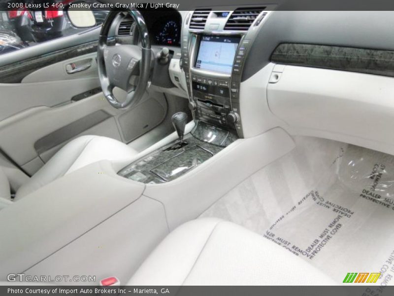 Smokey Granite Gray Mica / Light Gray 2008 Lexus LS 460