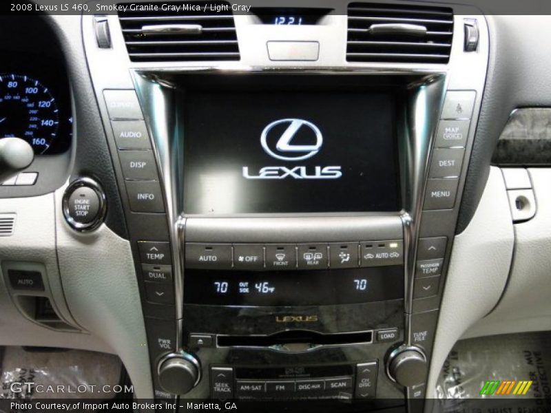 Smokey Granite Gray Mica / Light Gray 2008 Lexus LS 460