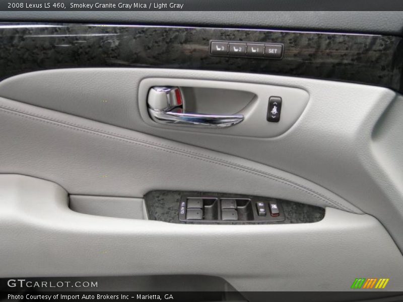 Smokey Granite Gray Mica / Light Gray 2008 Lexus LS 460