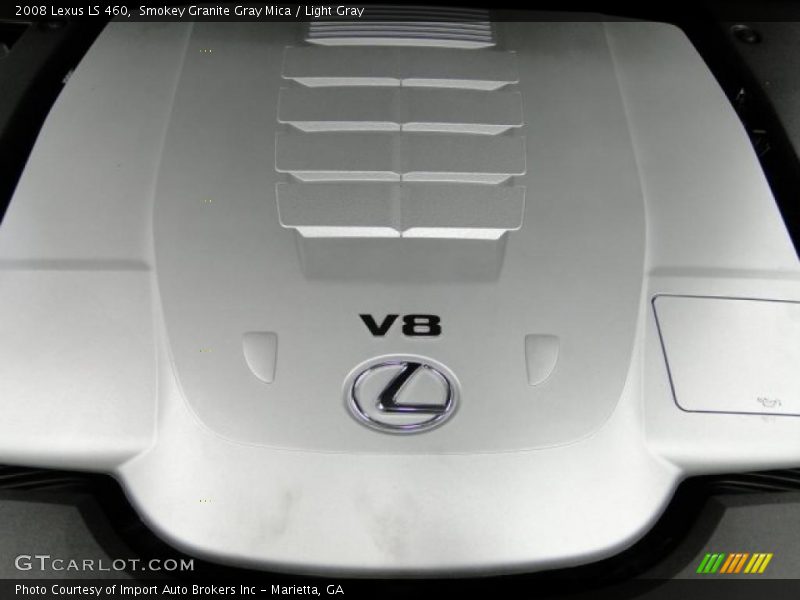 Smokey Granite Gray Mica / Light Gray 2008 Lexus LS 460