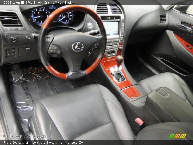 Smoky Granite Mica / Black 2008 Lexus ES 350