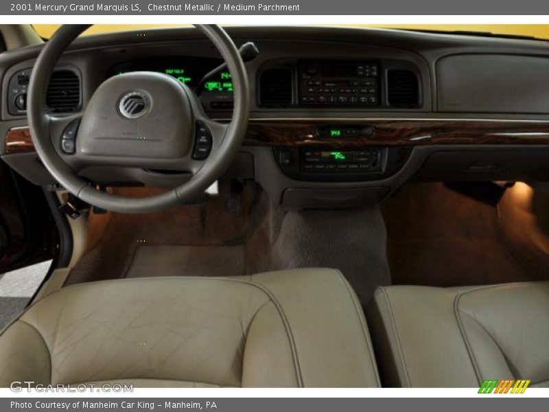 Chestnut Metallic / Medium Parchment 2001 Mercury Grand Marquis LS