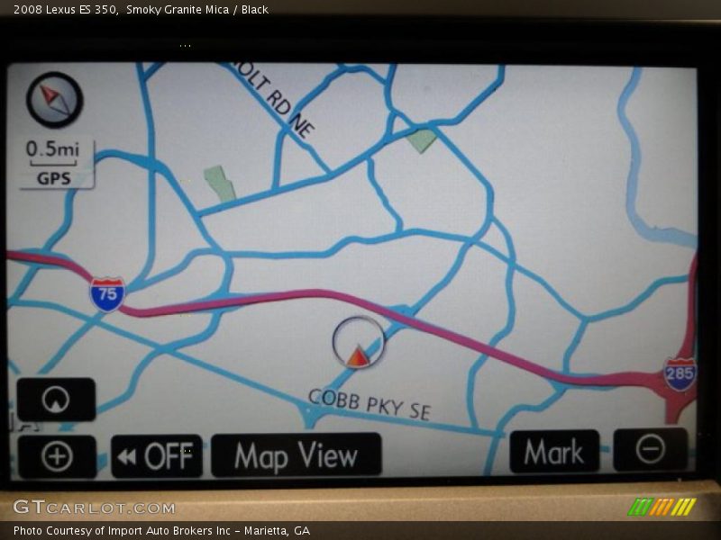 Smoky Granite Mica / Black 2008 Lexus ES 350