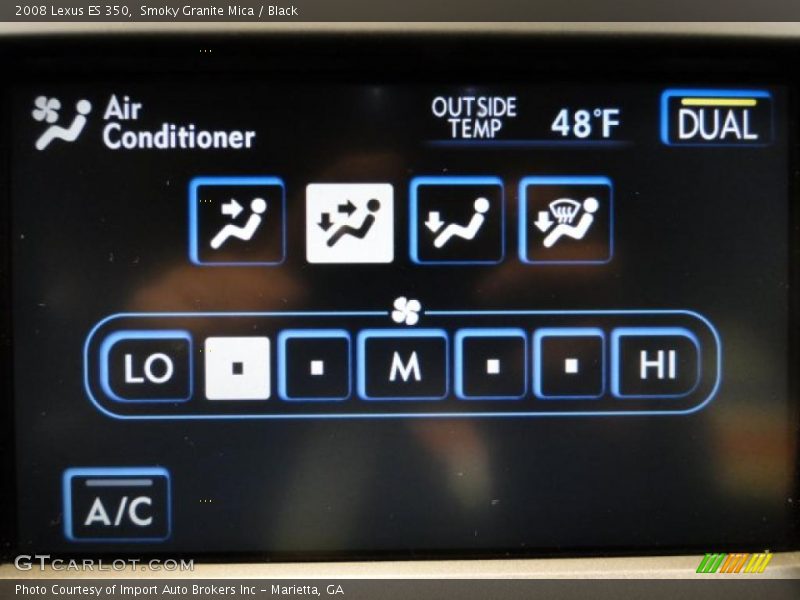 Smoky Granite Mica / Black 2008 Lexus ES 350