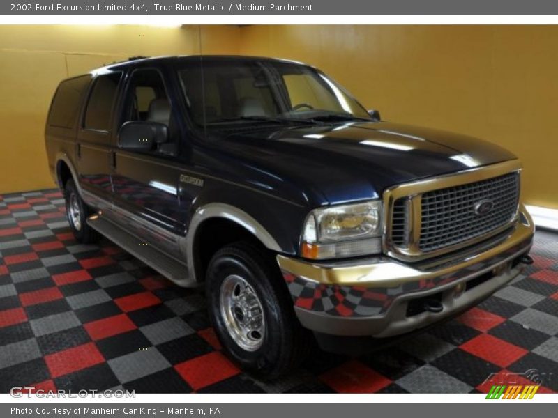 True Blue Metallic / Medium Parchment 2002 Ford Excursion Limited 4x4