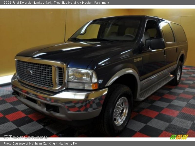 True Blue Metallic / Medium Parchment 2002 Ford Excursion Limited 4x4