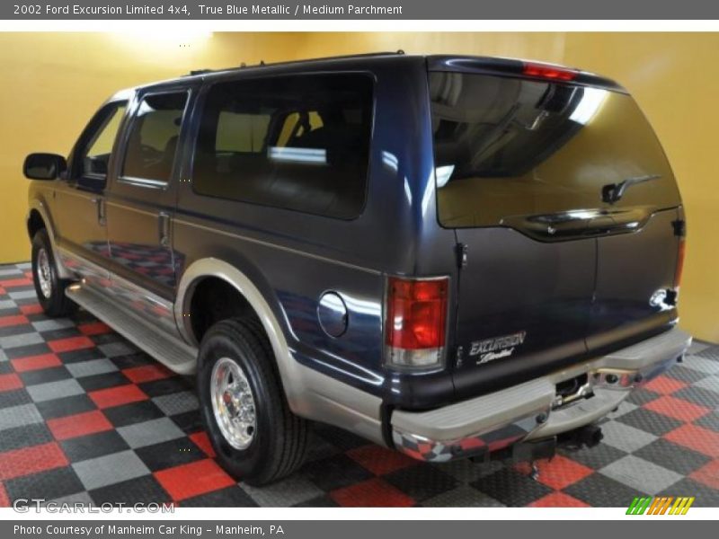 True Blue Metallic / Medium Parchment 2002 Ford Excursion Limited 4x4