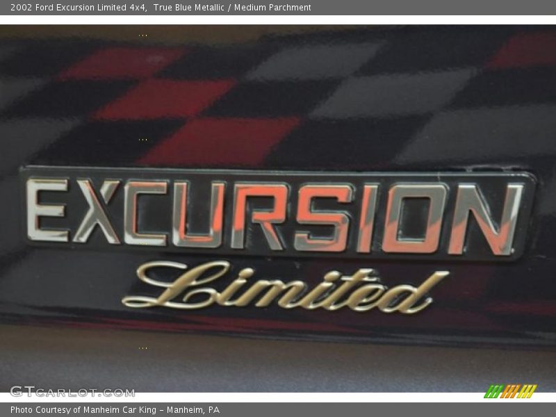 True Blue Metallic / Medium Parchment 2002 Ford Excursion Limited 4x4