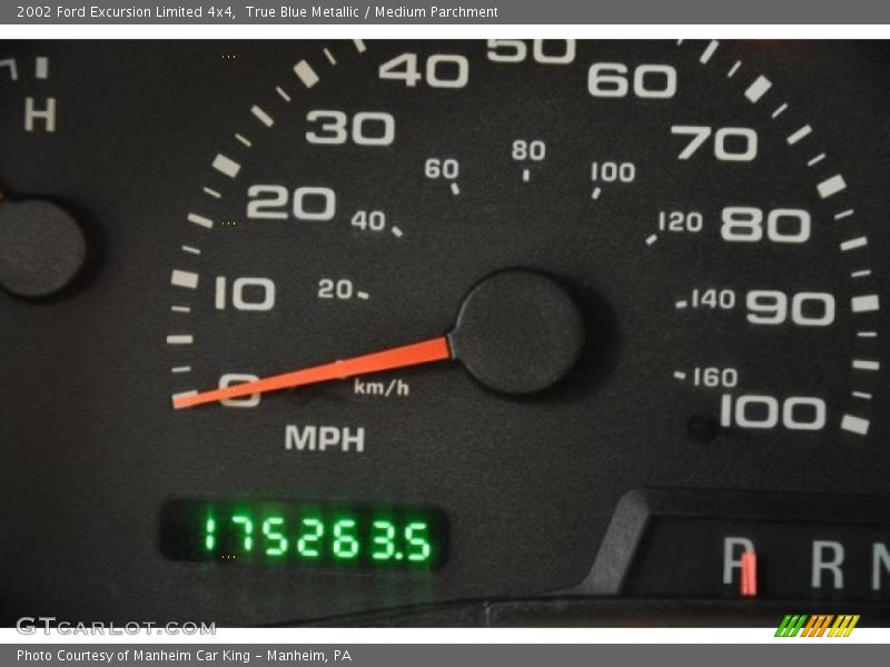 True Blue Metallic / Medium Parchment 2002 Ford Excursion Limited 4x4