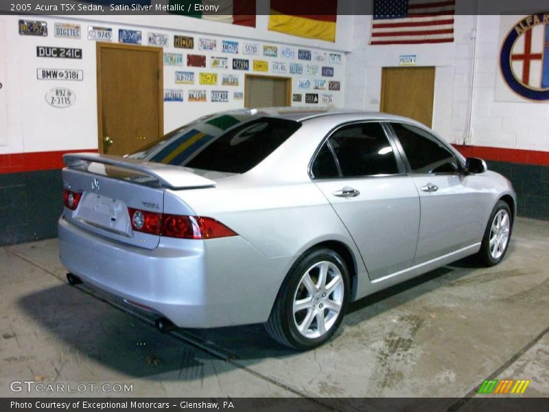 Satin Silver Metallic / Ebony 2005 Acura TSX Sedan