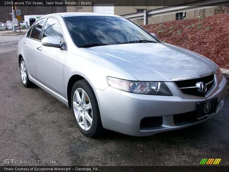 Satin Silver Metallic / Ebony 2005 Acura TSX Sedan