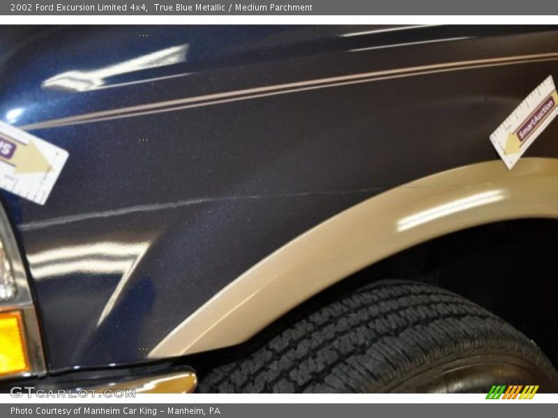 True Blue Metallic / Medium Parchment 2002 Ford Excursion Limited 4x4