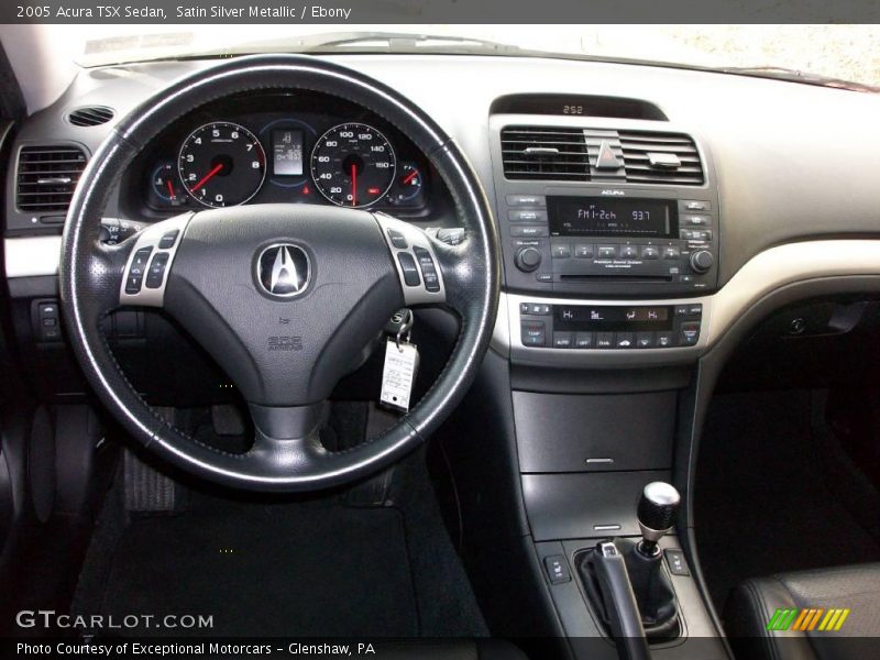 Satin Silver Metallic / Ebony 2005 Acura TSX Sedan