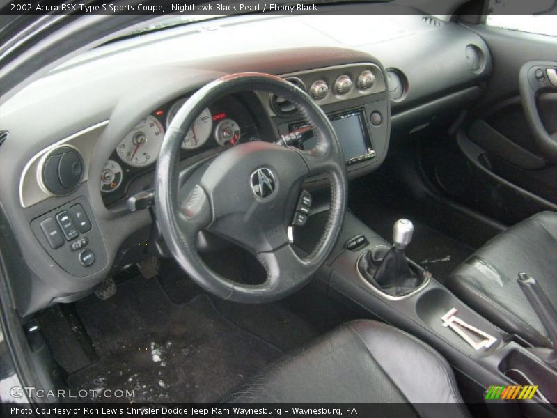 Ebony Black Interior - 2002 RSX Type S Sports Coupe 