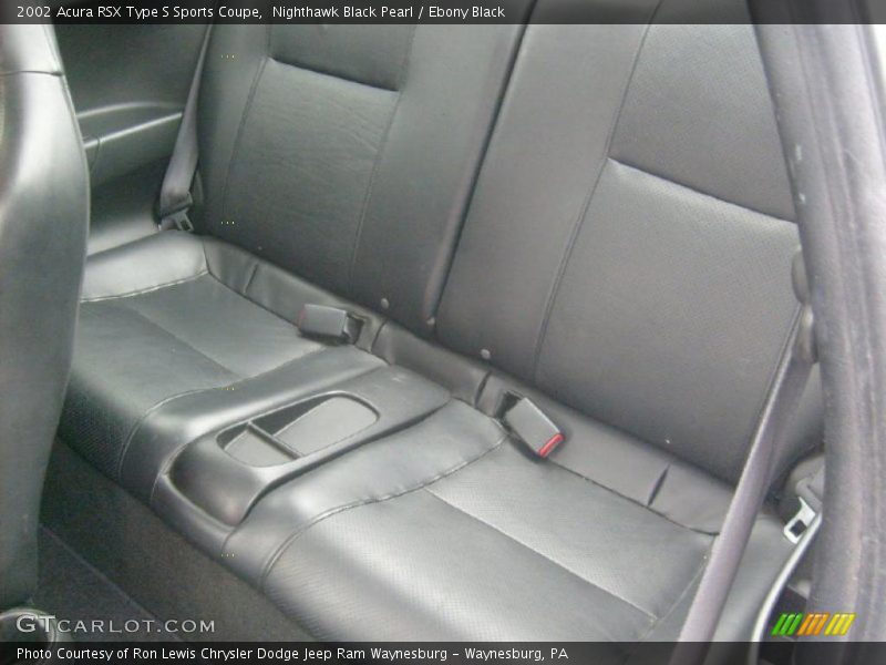  2002 RSX Type S Sports Coupe Ebony Black Interior