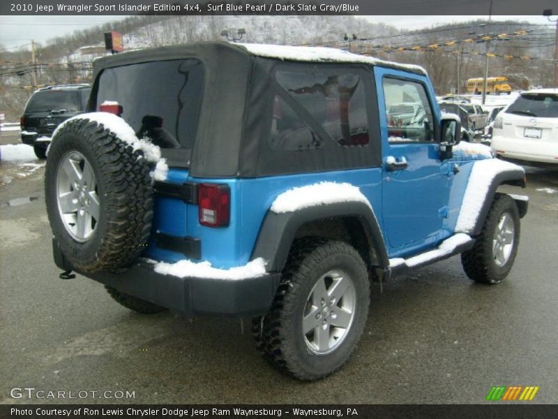 Surf Blue Pearl / Dark Slate Gray/Blue 2010 Jeep Wrangler Sport Islander Edition 4x4