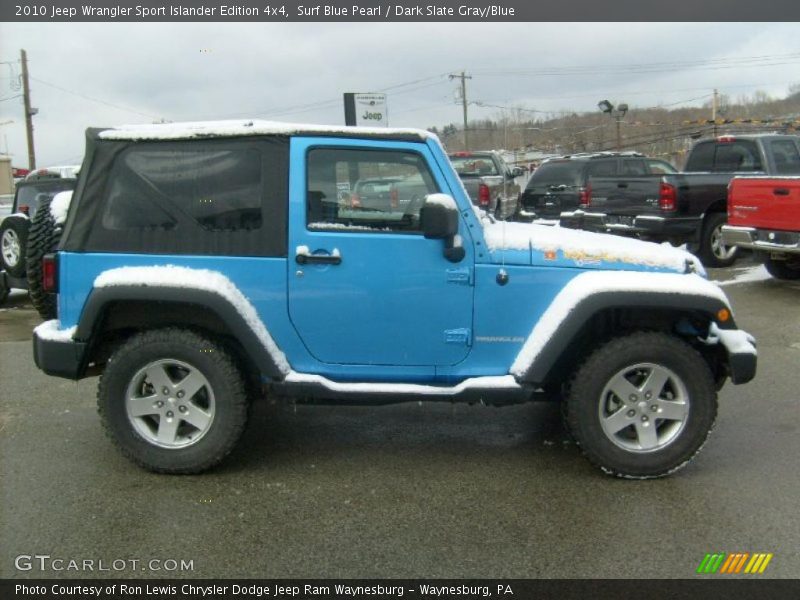 Surf Blue Pearl / Dark Slate Gray/Blue 2010 Jeep Wrangler Sport Islander Edition 4x4