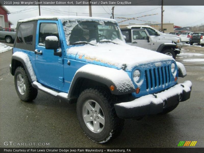 Surf Blue Pearl / Dark Slate Gray/Blue 2010 Jeep Wrangler Sport Islander Edition 4x4