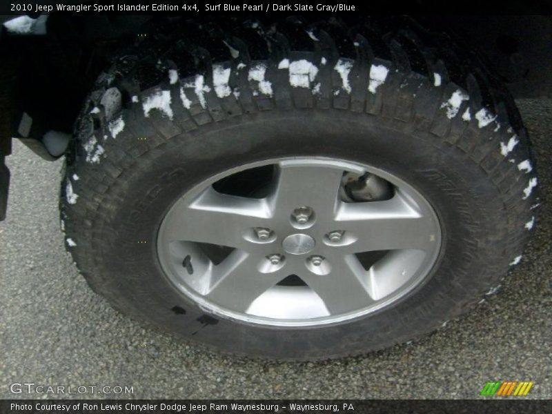 Surf Blue Pearl / Dark Slate Gray/Blue 2010 Jeep Wrangler Sport Islander Edition 4x4
