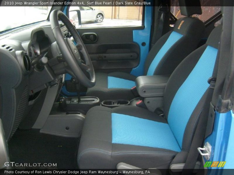Surf Blue Pearl / Dark Slate Gray/Blue 2010 Jeep Wrangler Sport Islander Edition 4x4