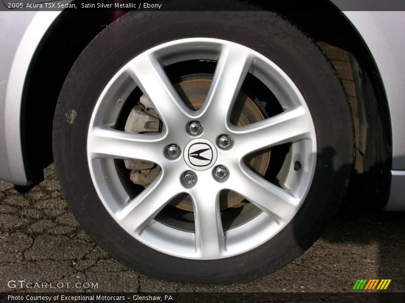 Satin Silver Metallic / Ebony 2005 Acura TSX Sedan