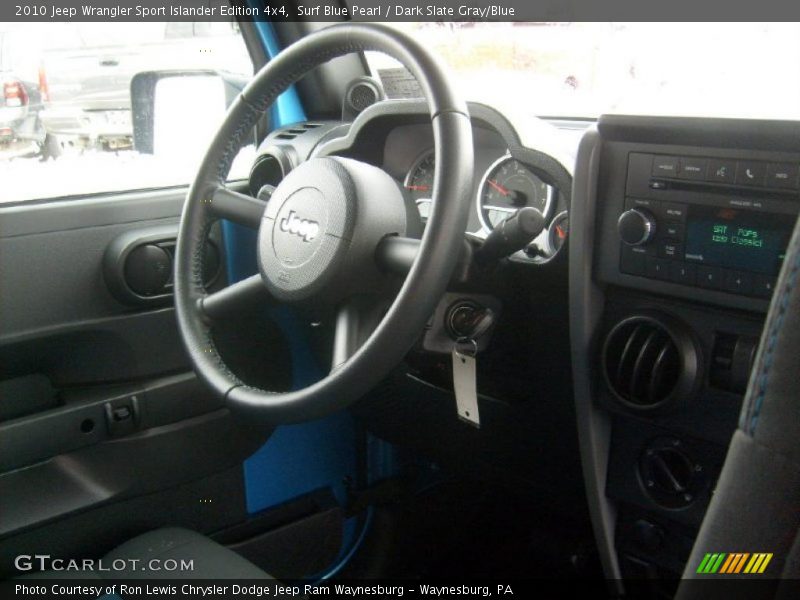 Surf Blue Pearl / Dark Slate Gray/Blue 2010 Jeep Wrangler Sport Islander Edition 4x4