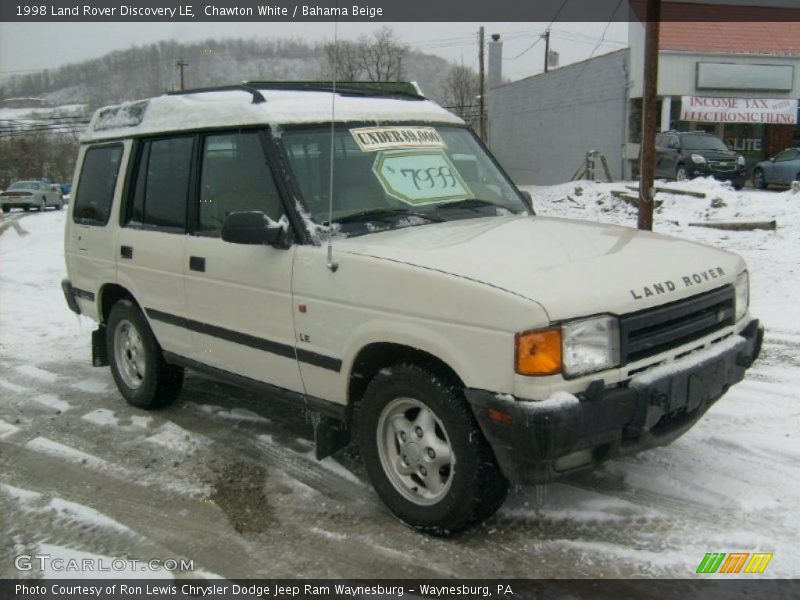 Chawton White / Bahama Beige 1998 Land Rover Discovery LE