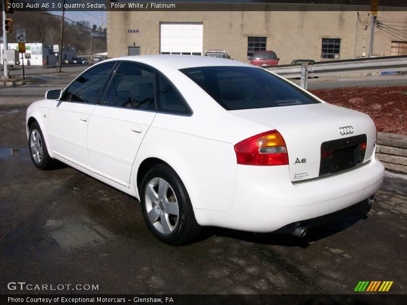 Polar White / Platinum 2003 Audi A6 3.0 quattro Sedan