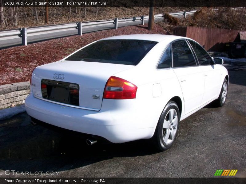 Polar White / Platinum 2003 Audi A6 3.0 quattro Sedan