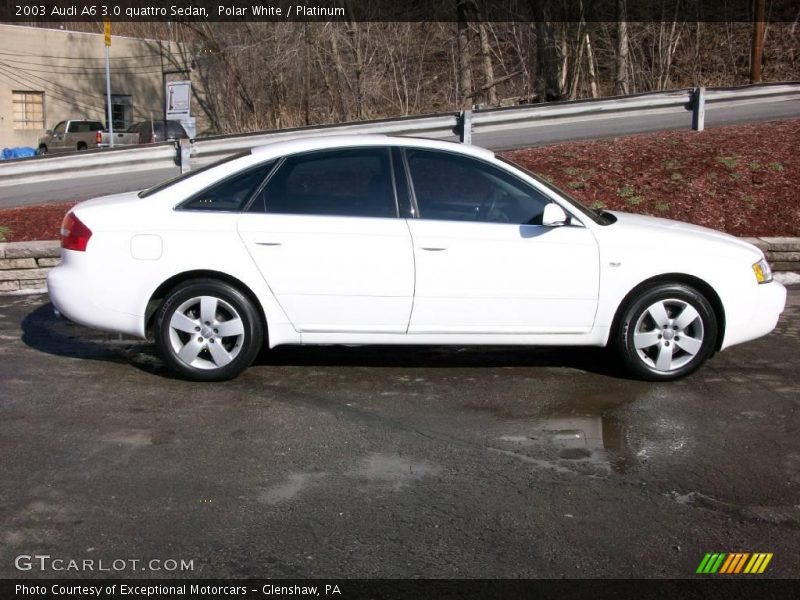 Polar White / Platinum 2003 Audi A6 3.0 quattro Sedan