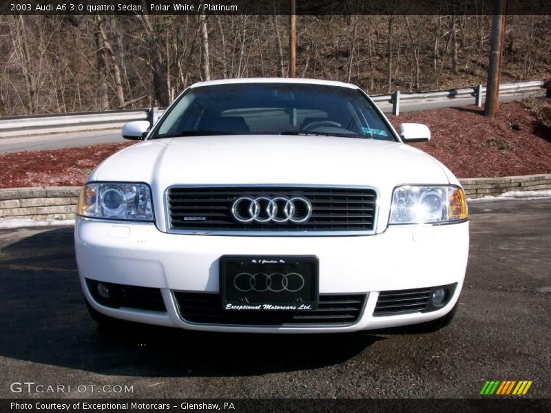 Polar White / Platinum 2003 Audi A6 3.0 quattro Sedan