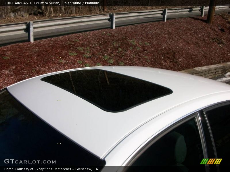 Polar White / Platinum 2003 Audi A6 3.0 quattro Sedan