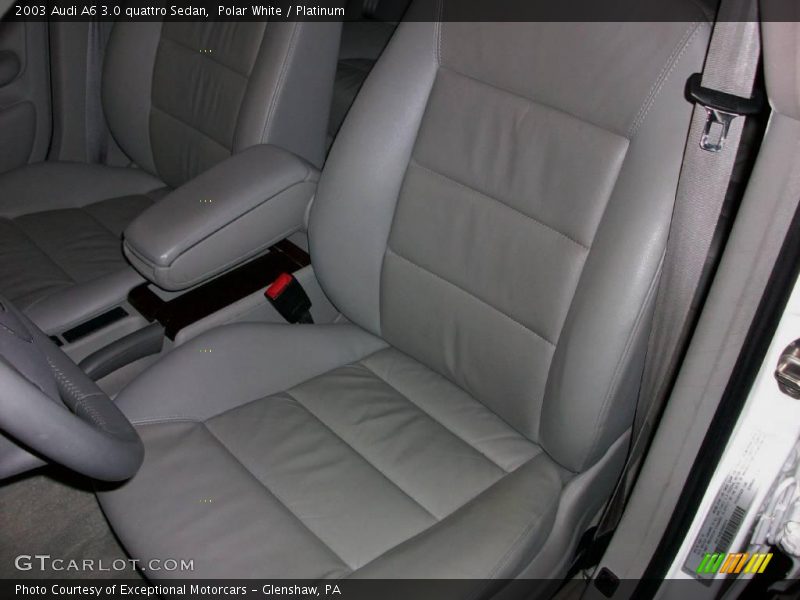 Polar White / Platinum 2003 Audi A6 3.0 quattro Sedan