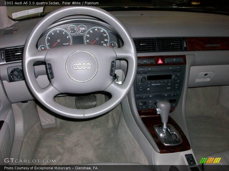 Polar White / Platinum 2003 Audi A6 3.0 quattro Sedan