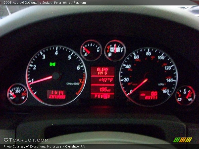 Polar White / Platinum 2003 Audi A6 3.0 quattro Sedan