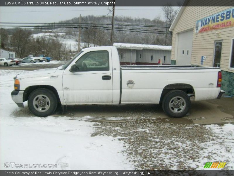 Summit White / Graphite 1999 GMC Sierra 1500 SL Regular Cab