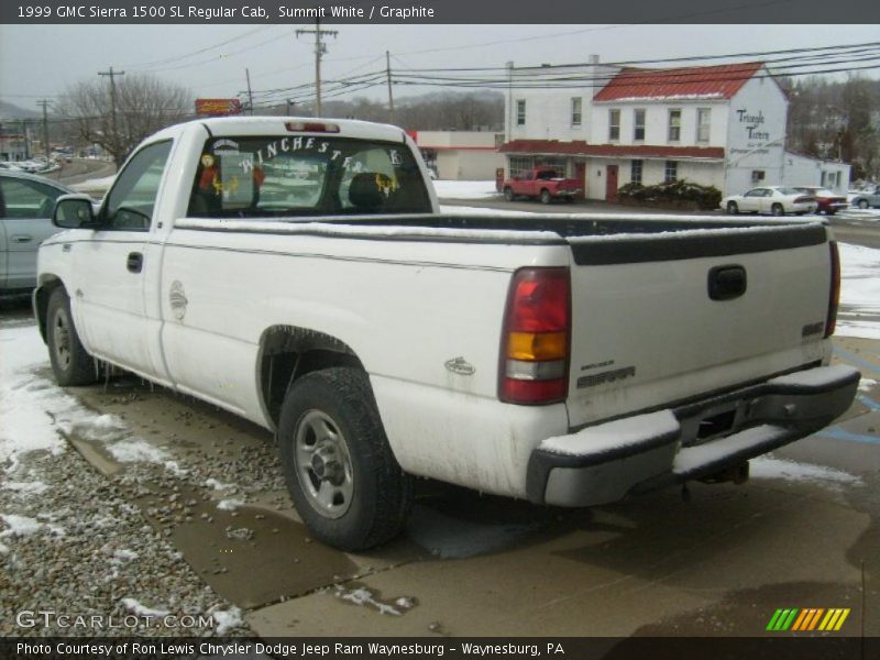 Summit White / Graphite 1999 GMC Sierra 1500 SL Regular Cab