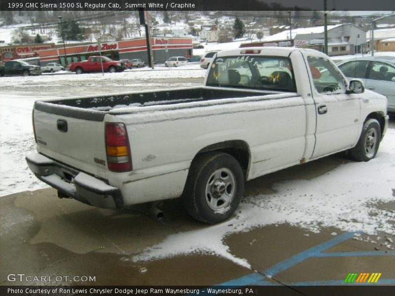 Summit White / Graphite 1999 GMC Sierra 1500 SL Regular Cab