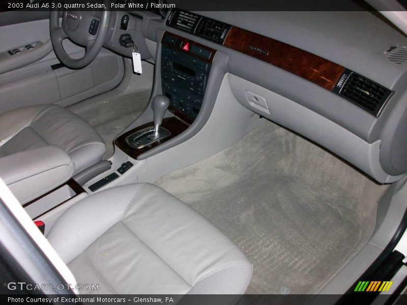 Polar White / Platinum 2003 Audi A6 3.0 quattro Sedan
