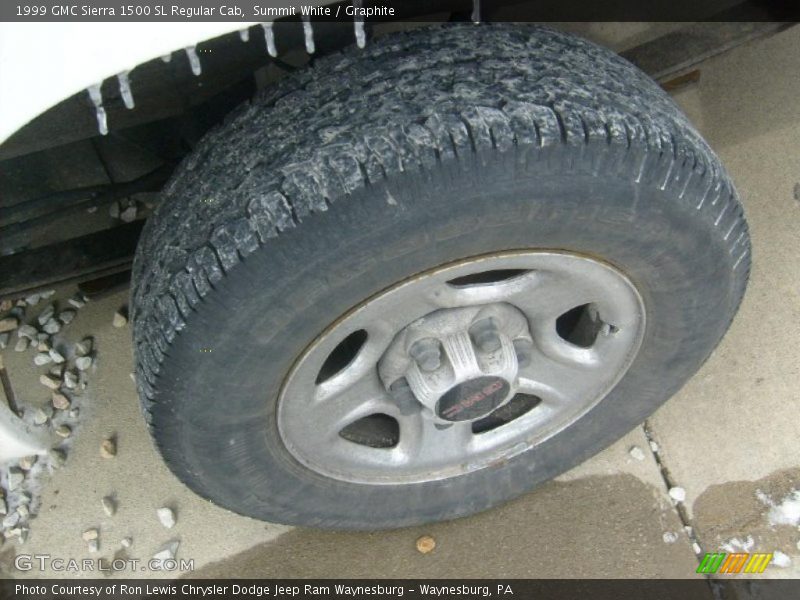 Summit White / Graphite 1999 GMC Sierra 1500 SL Regular Cab