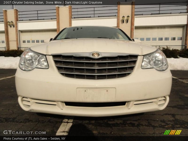 Stone White / Dark Khaki/Light Graystone 2007 Chrysler Sebring Sedan