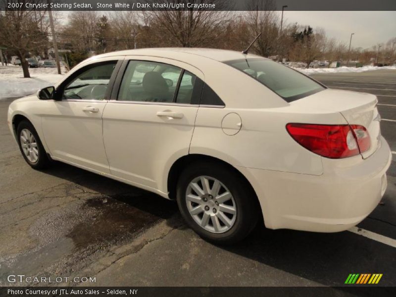 Stone White / Dark Khaki/Light Graystone 2007 Chrysler Sebring Sedan