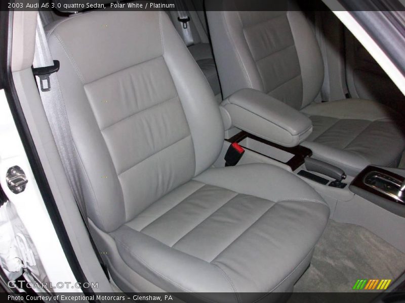 Polar White / Platinum 2003 Audi A6 3.0 quattro Sedan