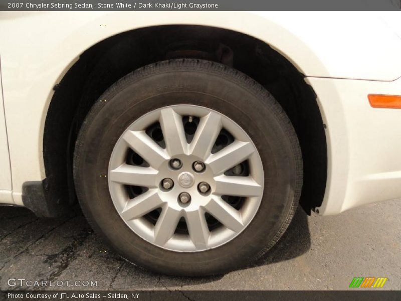 Stone White / Dark Khaki/Light Graystone 2007 Chrysler Sebring Sedan