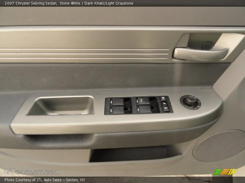 Stone White / Dark Khaki/Light Graystone 2007 Chrysler Sebring Sedan